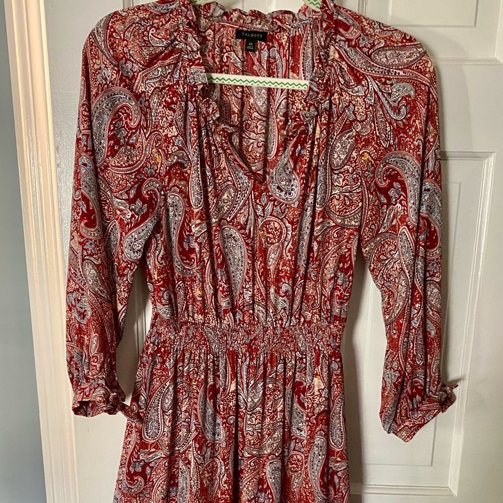 Talbot's Fall Shift Paisley dress